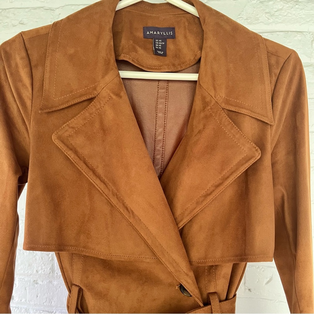 AMARYLLIS Faux Suede Trench - Picture 4 of 10
